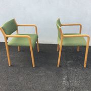 Curved wooden chairs by Wilhelm Ritz for Wilkhahn 1960/1970 - Set of 2