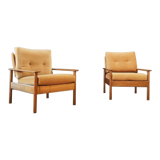 Two mid century armchairs vintage
