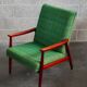 Pair of green armchairs by Jiri Jiroutek for Interier Praha 1960