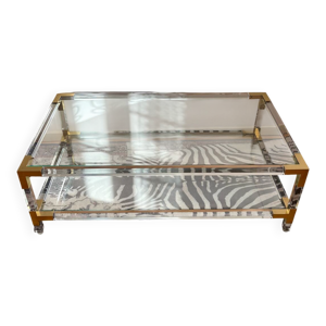 table basse italienne - plexiglas