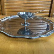 Ice Cream Service GUY DEGRENNE Tray + 6 Bowls + 6 Vintage Spoons