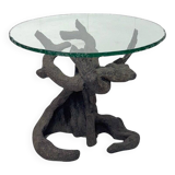 Bronze table in the shape of a tree, Italian production, 1970s