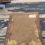 Old wooden frame of a watercolor