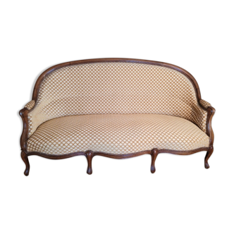 Louis-Philippe style 3-seater bench