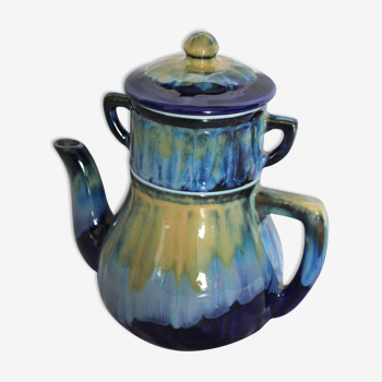 Vintage ceramic teapot with filter