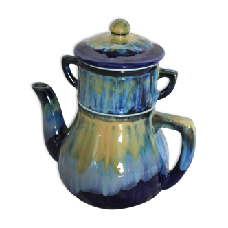 Vintage ceramic teapot with filter