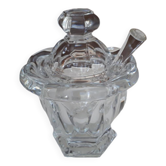Harcourt mustard pot in baccarat crystal