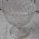 Old cut in pressed molded glass of the Verrerie de Scailmont signed