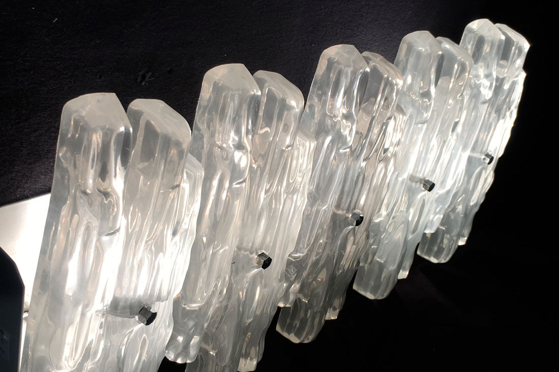 Pair of vintage lucite sconces, 1960
