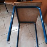 Desk desk desk table child school metal wood and vintage chair