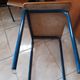 Desk desk desk table child school metal wood and vintage chair