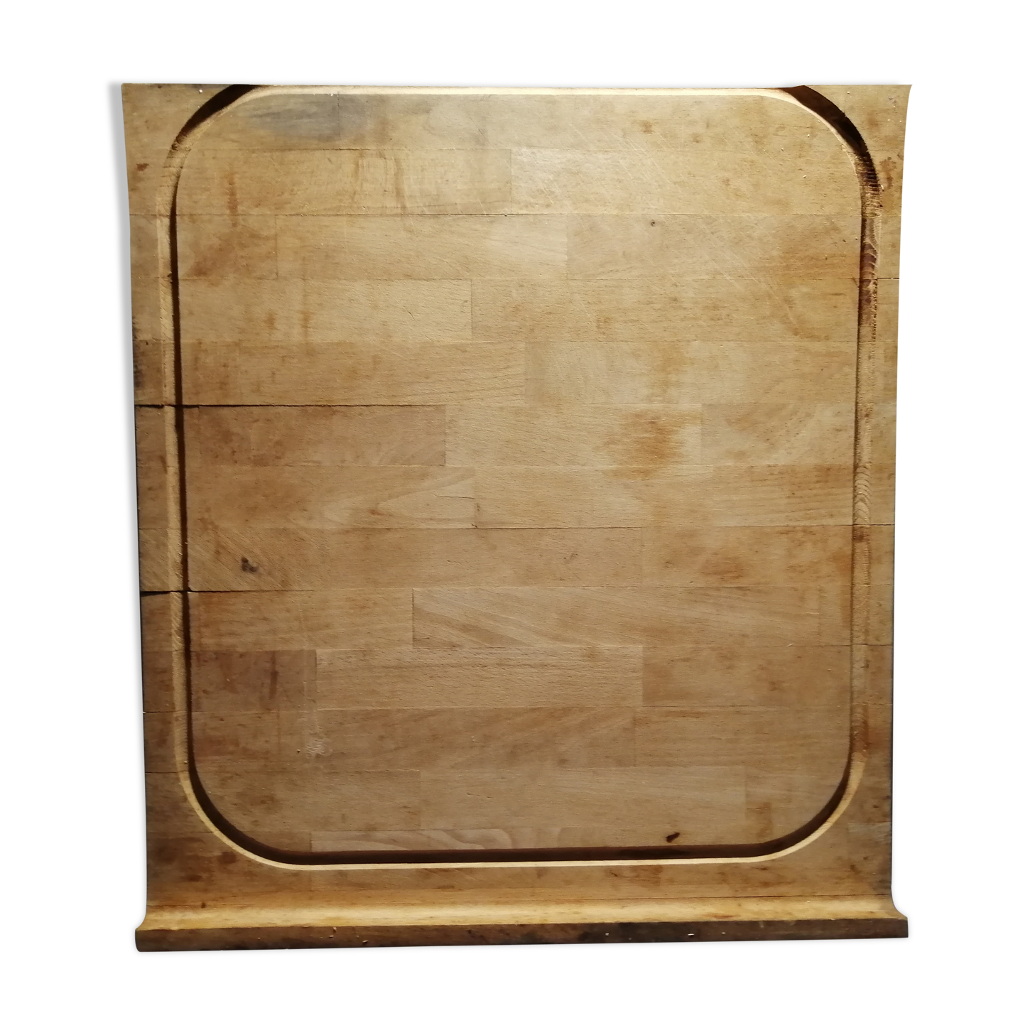 Plank log in marquetry