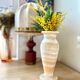 Vintage alabaster vase