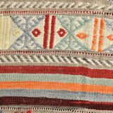 Muticolor Turkish Vintage Kilim Rug, 161x206Cm