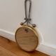 Magnifying brass mirror