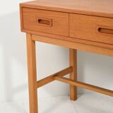 Swedish entryway cabinet in teak and oak