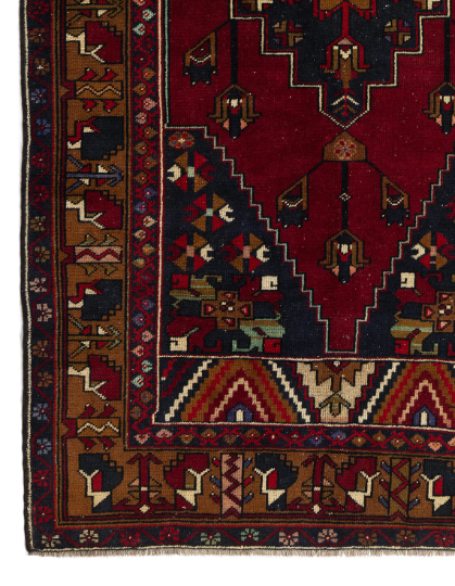 Vintage oriental rug, turkish rug from 1970s. wool rug, handmade rug