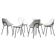 Six Shell Chairs by Pierre Guariche
