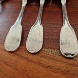 Christofle - Set of 12 Versailles model table spoons in silver-plated metal