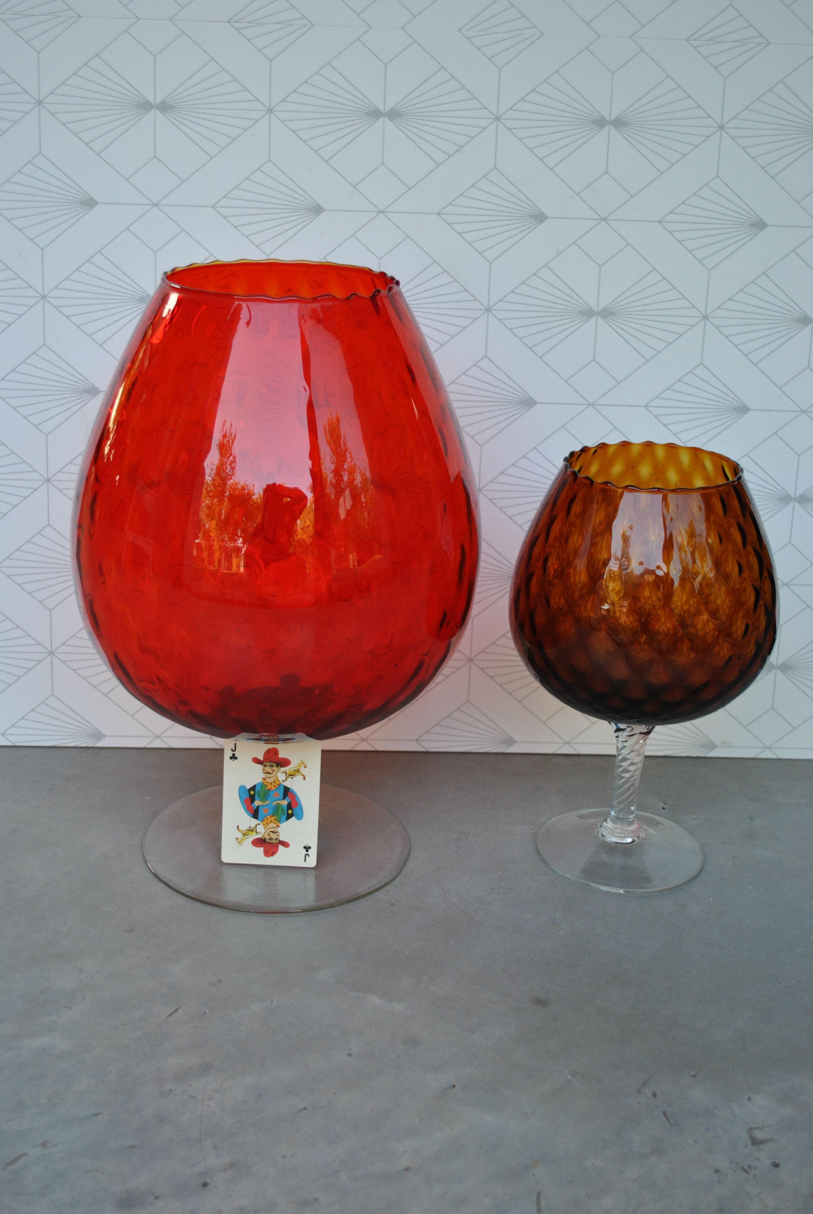 Paire de vases coupe Empoli