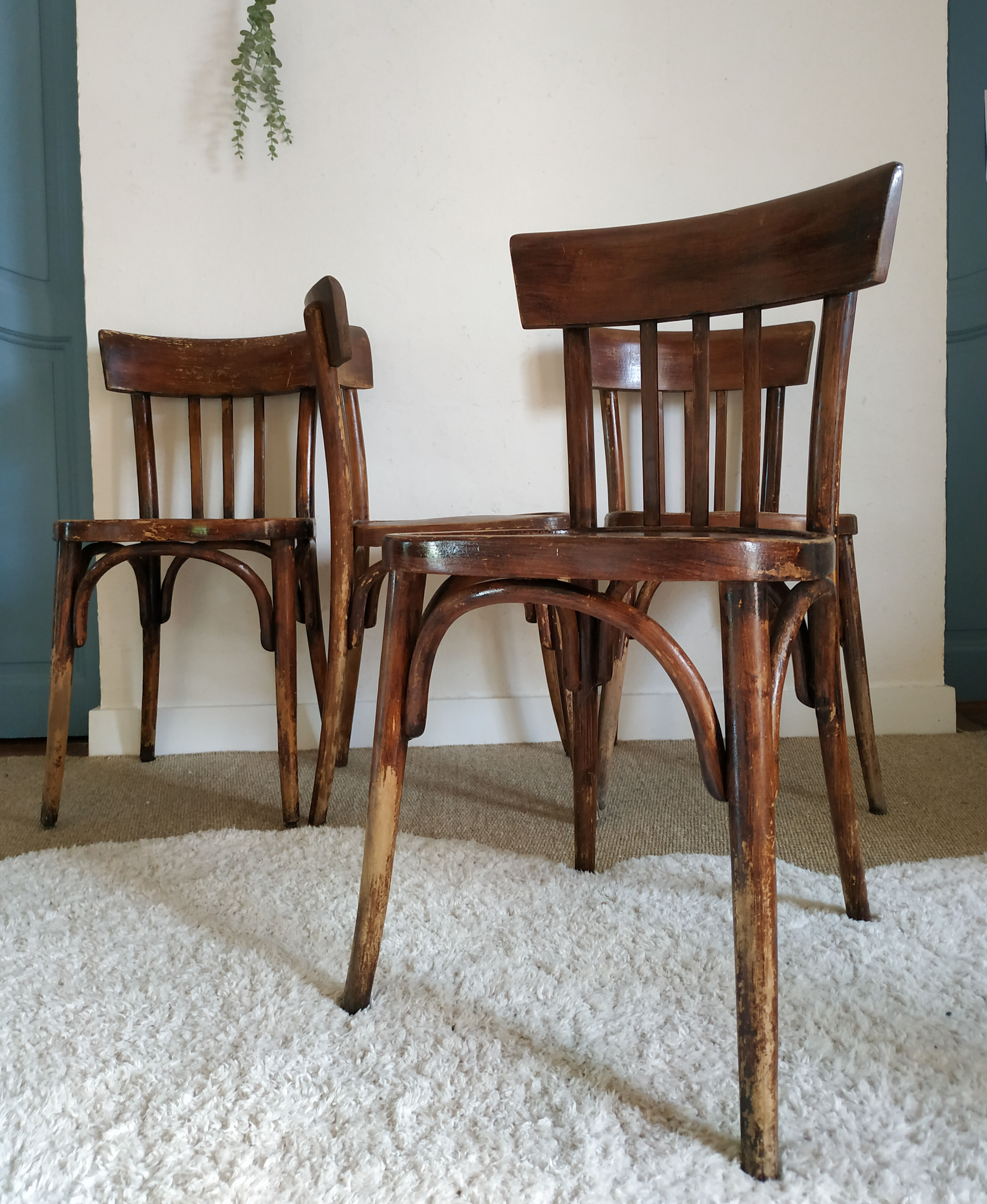 Lot of 4 chairs bistro Baumann
