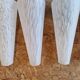 Set of 5 Opaline Tulips Clichy Speckled Glass