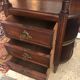 Louis XV-style extra furniture, marble top and 1920s brass gallery
