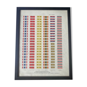 plate Illustration flags 1st world war