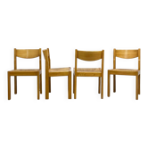 4 chairs assigned to Maison Regain, circa 1970