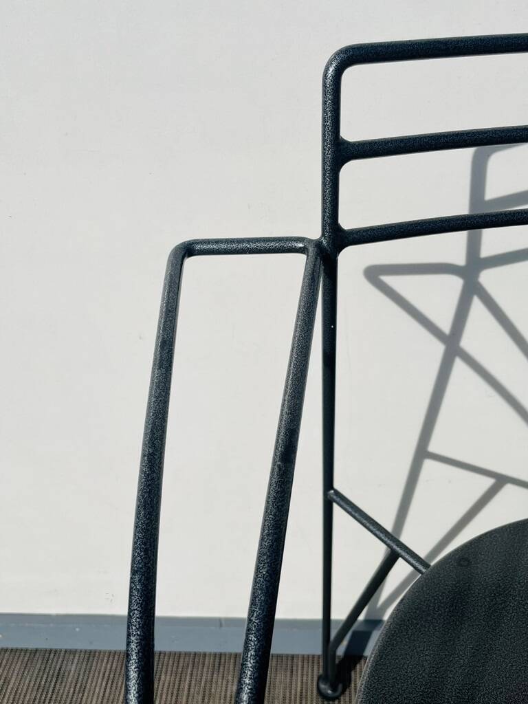 Pair of 'Silver Moon' chairs by Pascal Mourgue - Fermob. Vintage 80s.