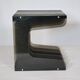 Space Age Vinyl Record Rack in Smoked Acrylic, 1970s