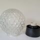 Glass ceiling lamp and bakelite RZB Leuchten