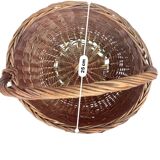 Small round wicker basket – 1970s