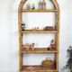 Etagère, bibliothèque en rotin