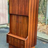 Scandinavian teak wardrobe, circa 1950, 91x65x183cm