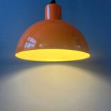 Orange Fog & Morup enamel pendant lamp by Joe Hammerborg