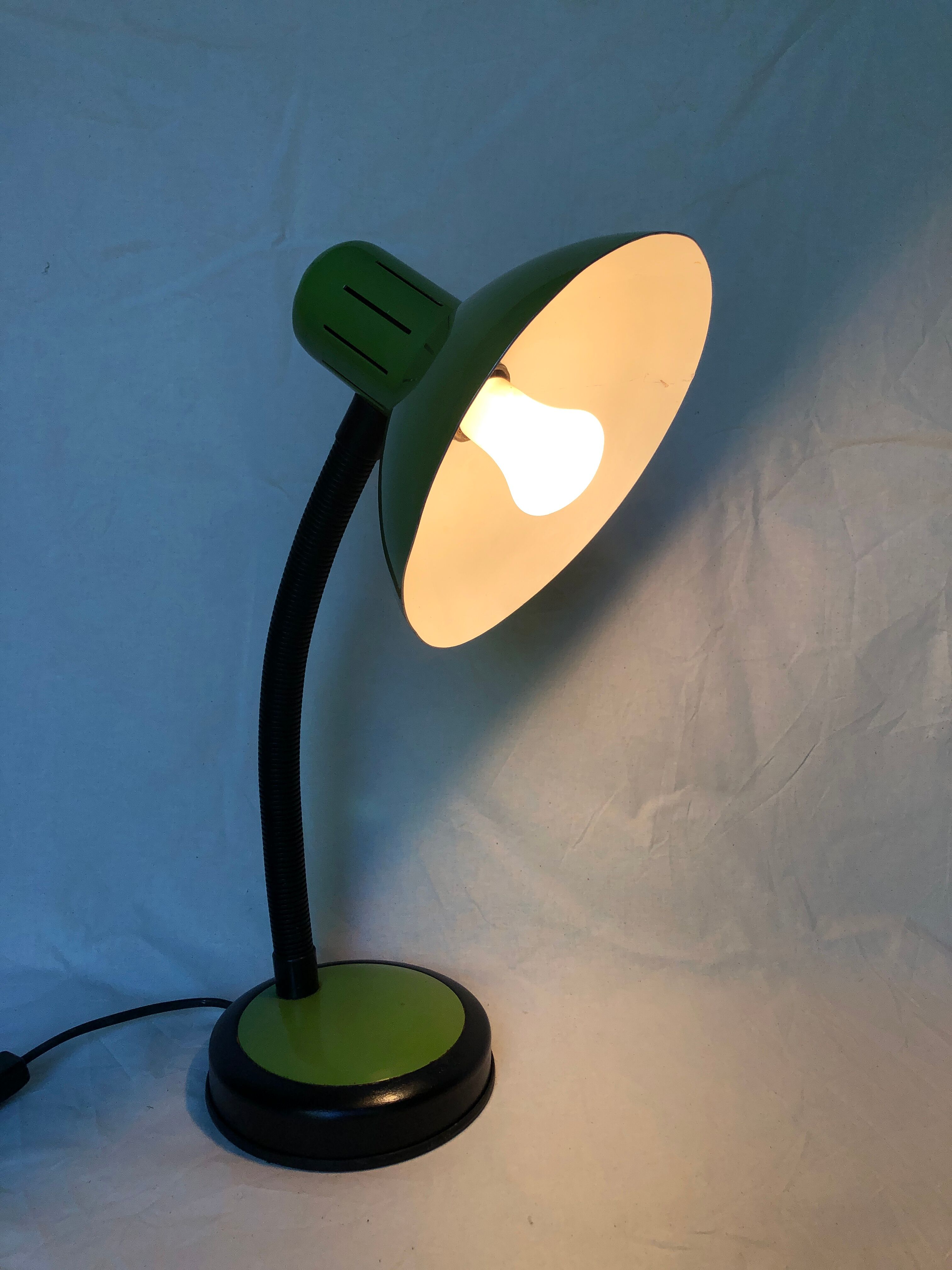 Desk lamp Veneta Lumi green, 70s / 80s
