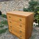 Art Deco chest of drawers with 4 drawers in light wood