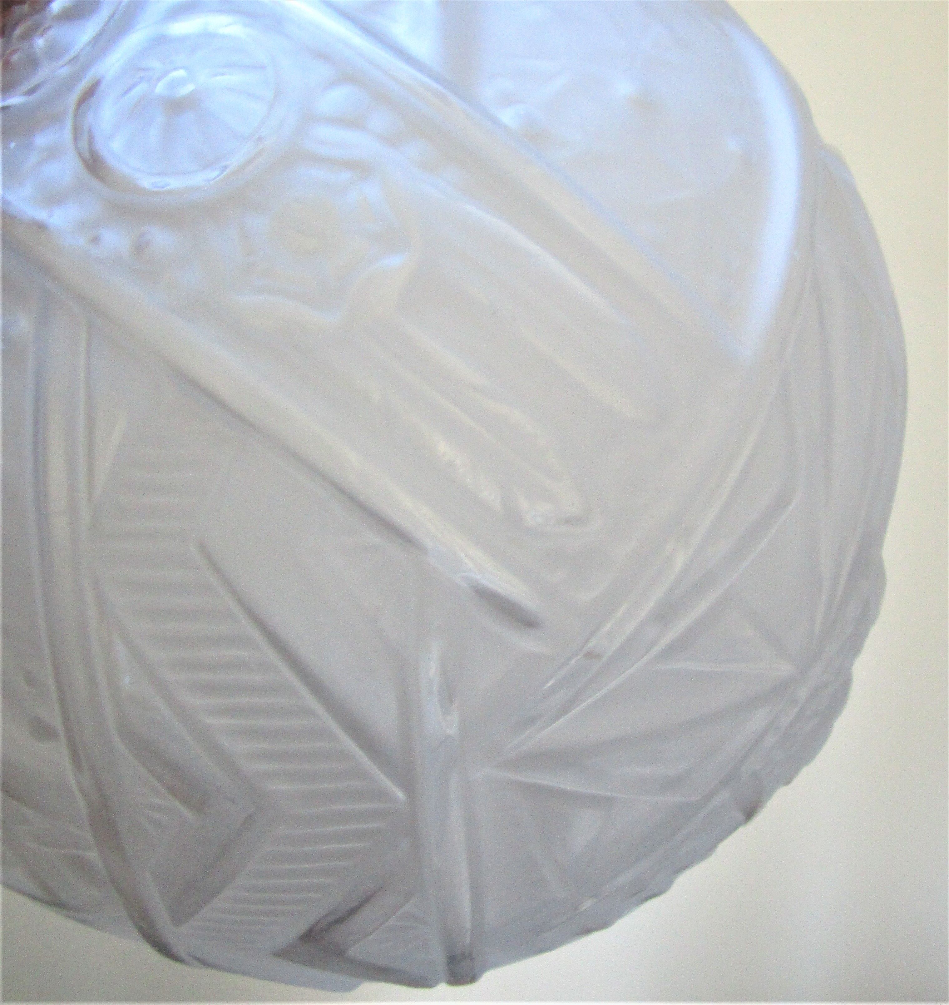 Globe glass ball Muller Brothers Art Deco 30s