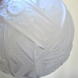 Globe verre boule Muller Frères Art Déco années 30