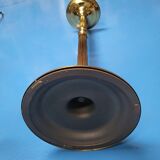 Varnished brass column