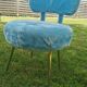 Blue moumoute chair Pelfran