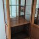 Antique solid wood display cabinet