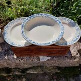 Sarreguemines Digoin plates and dish, Pétrus series