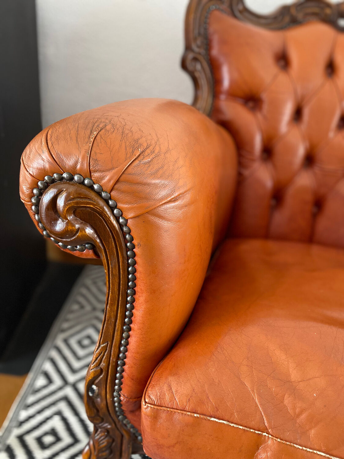 Chesterfield baroque armchairs