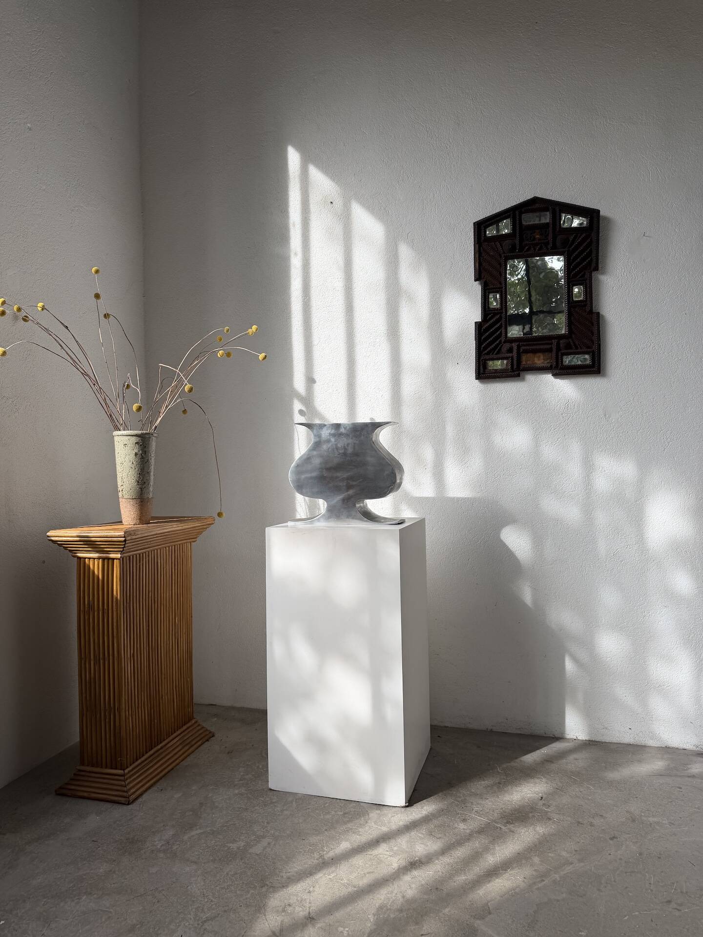 Vase fonte d’aluminium