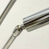 Midcentury Italian Arched Floor Lamp 5 Lights Chrome Metal and Lucite, 1960