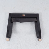 Westnofa black leather Flex armchair with ottoman