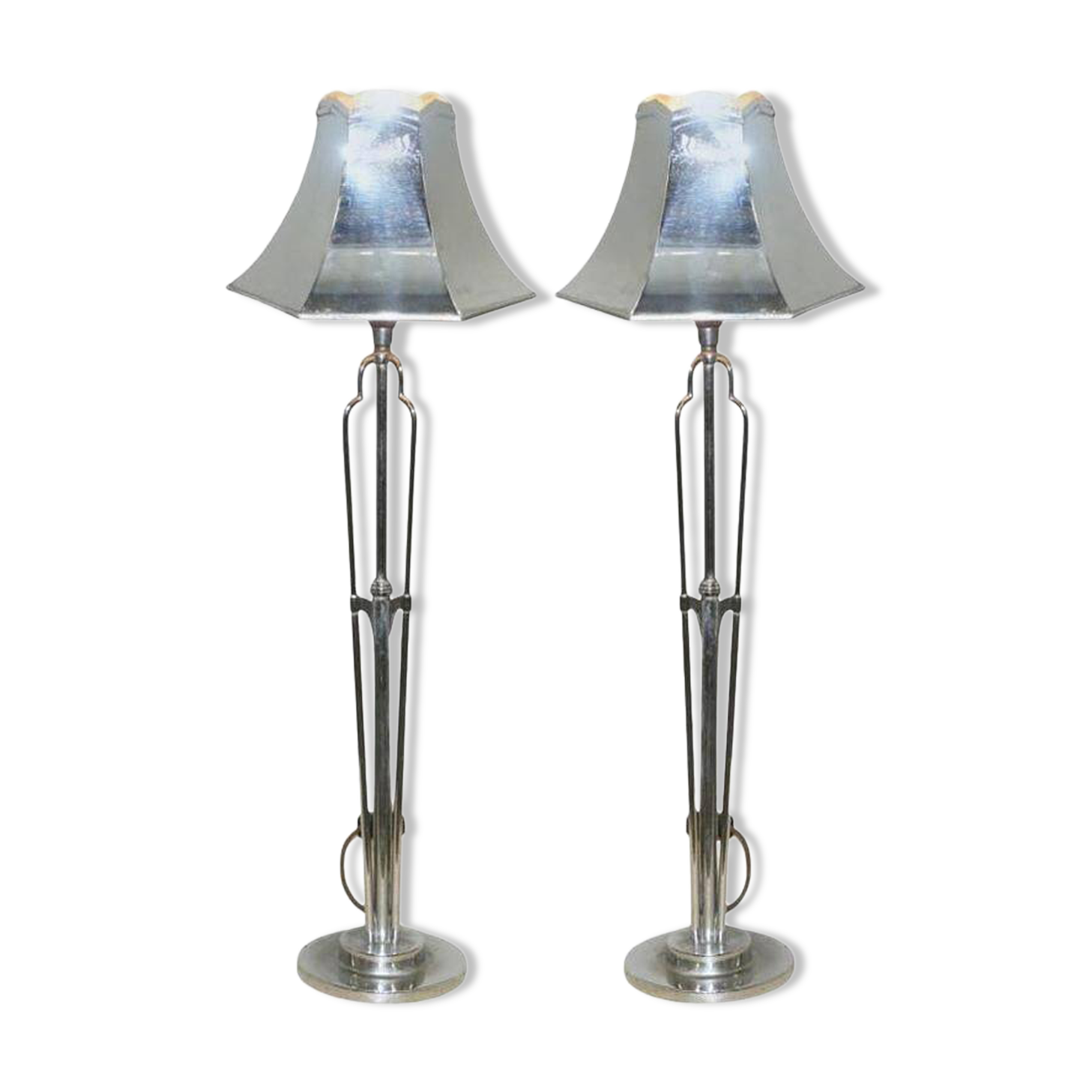 Pair of Art Deco wall sconces by Elsie Roberts and Oswald Milne