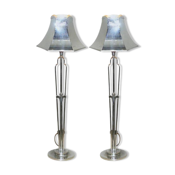 Pair of Art Deco wall sconces by Elsie Roberts and Oswald Milne
